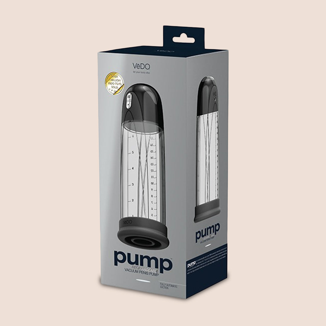 VeDO Pump Rechargeable Vacuum Penis Pump for Men - Automatic & Waterproof - Enhance Performance & Sensitivity - Perfect for Couples & Solo Use
