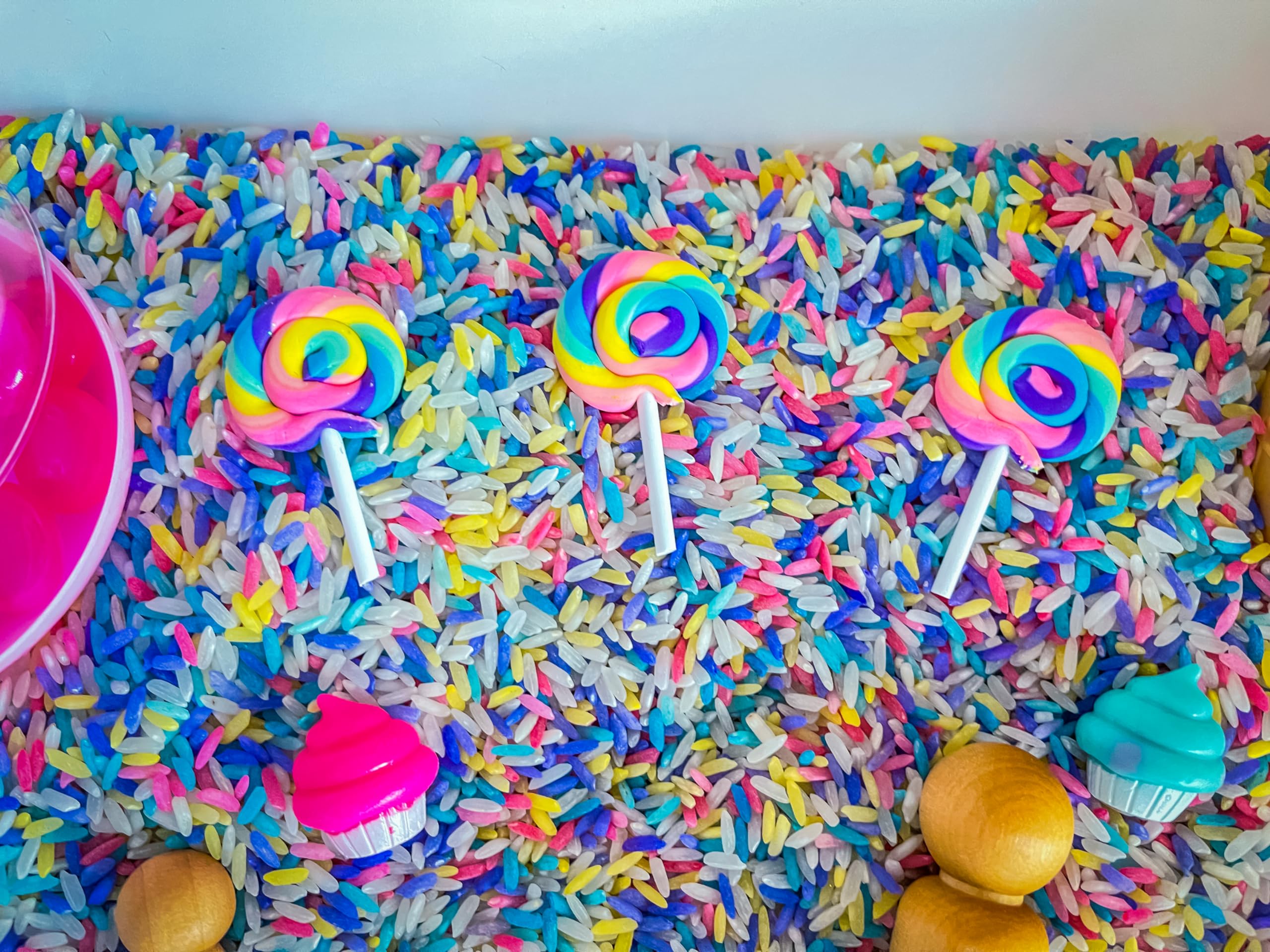 Kids Sensory Bin for Fine Motor Skills - Sweet Themed Sensory Play Kit for Toddlers & Preschoolers - Perfect for Learning, Playtime & Autism Therapy