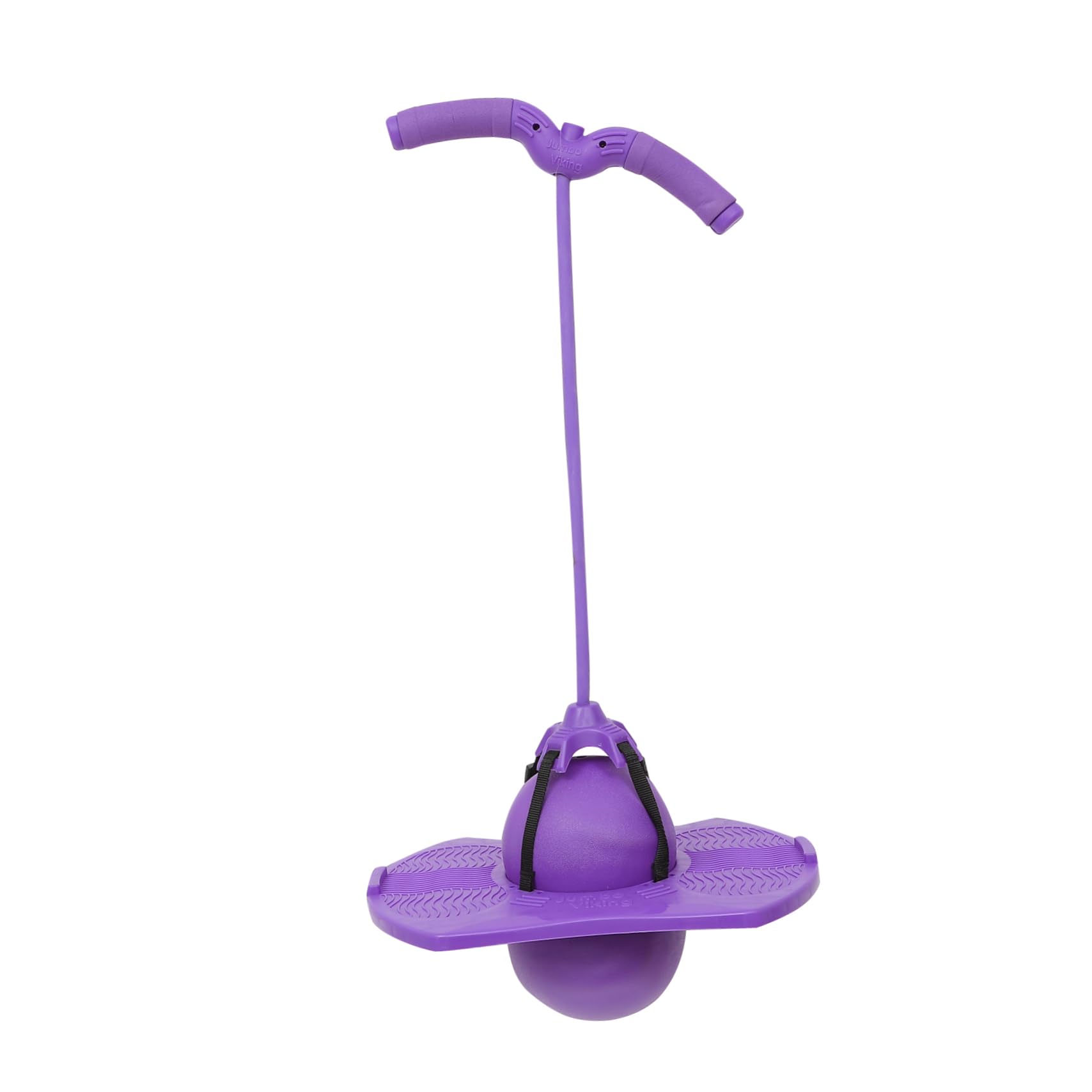 iBasenice 1 Set Toddler Outdoor Toys - Kids Jumper Bouncy Toy with Foam Stick & Elastic Exercise Ball for Outdoor Sports (Purple) - Perfect for Backyard Play, Park Activities, and Preschool Physical Development