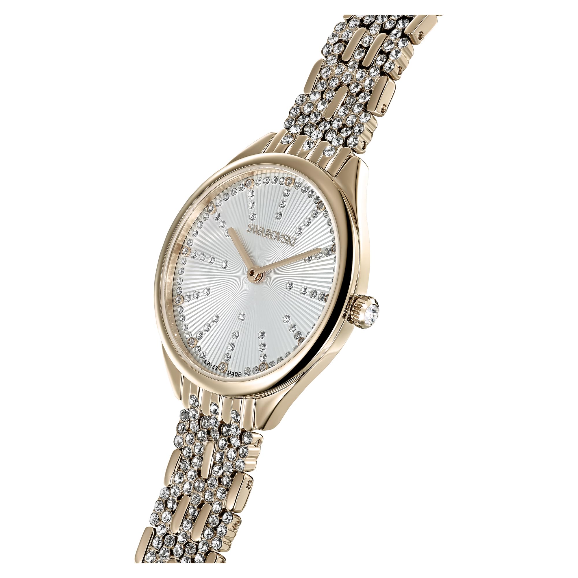 SWAROVSKI Attract Crystal Watch Collection - Luxury Women's Metal Bracelet Watch with Sparkling Crystals | Perfect for Formal Events, Weddings & Evening Occasions