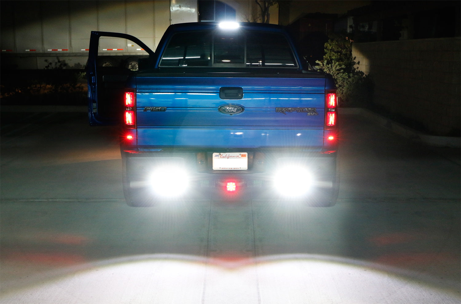 High Power Dual LED Light Bars with Rear Bumper Mount Brackets for 2009-2014 Ford F150 - Off-Road, Hunting & Night Driving Lighting Upgrade