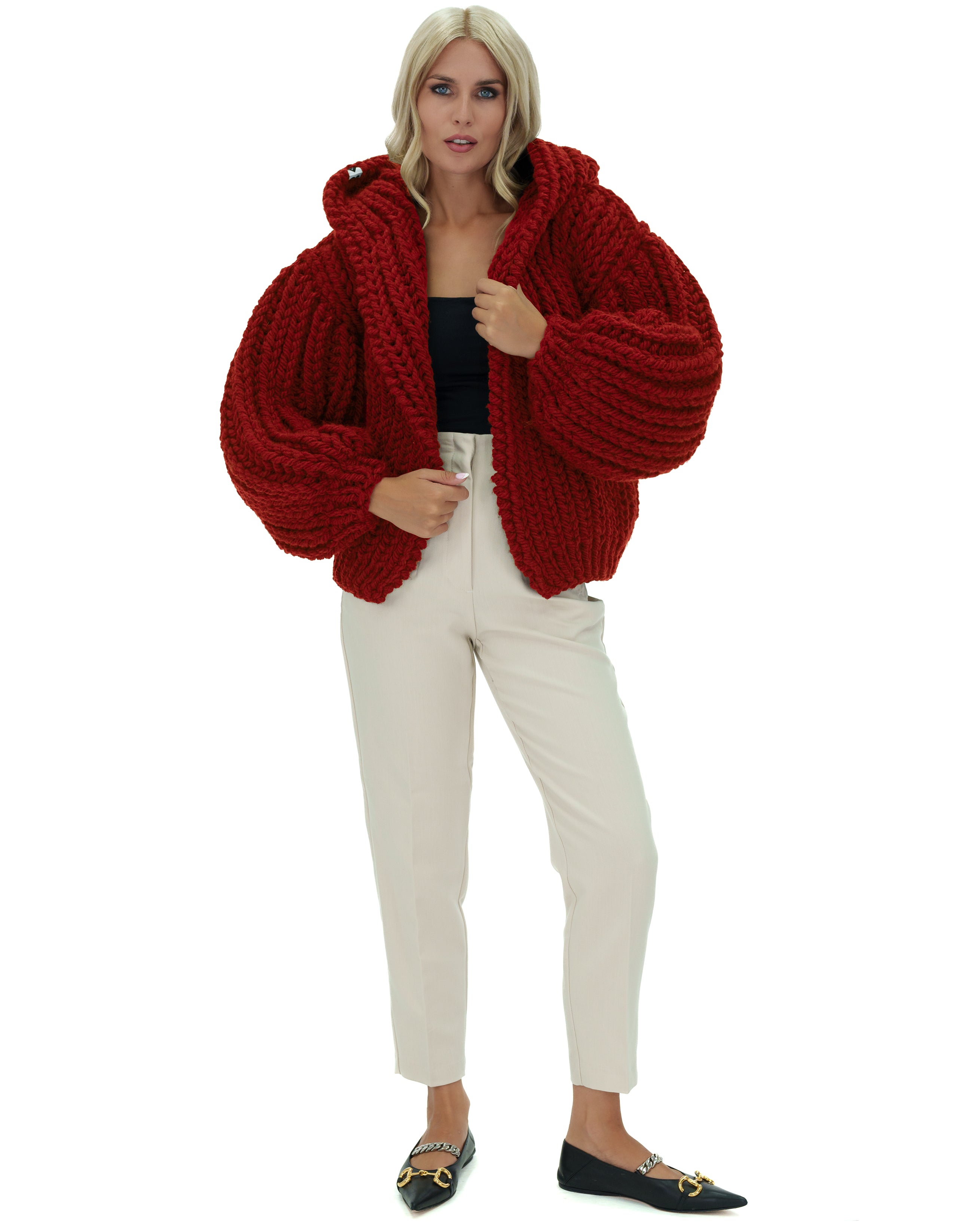 Stylish Hooded Chunky Cardigan for Women - Cozy Oversized Knit Sweater | Perfect for Fall, Winter & Casual Outfits