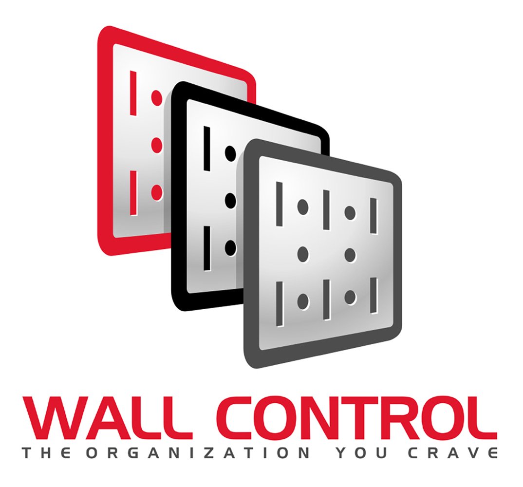 Wall Control Drill Holder - Compact Power Tool Organizer for Garage & Workshop (Red)