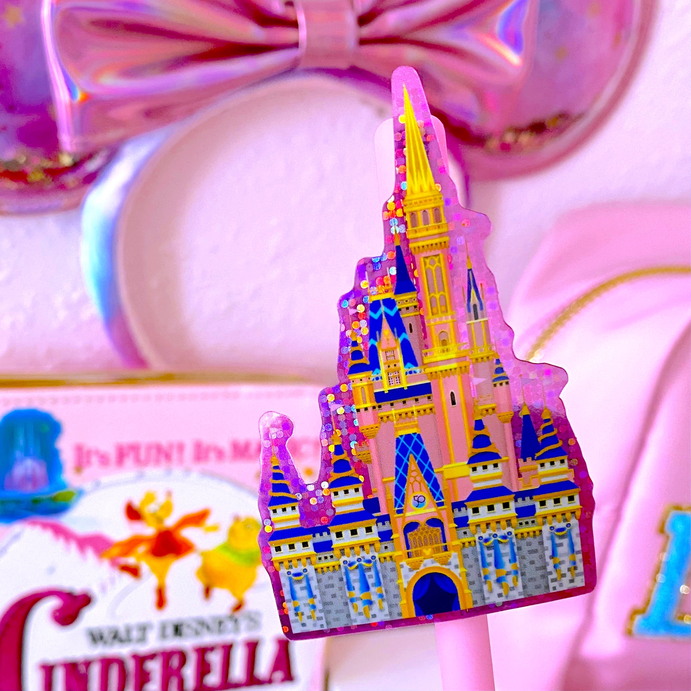 Waterproof Sticker Sunset Anniversary Castle - Decorative Vinyl Decals for Laptops, Scrapbooks & Travel Mugs | Perfect for DIY Crafts, Home Decor & Gift Giving