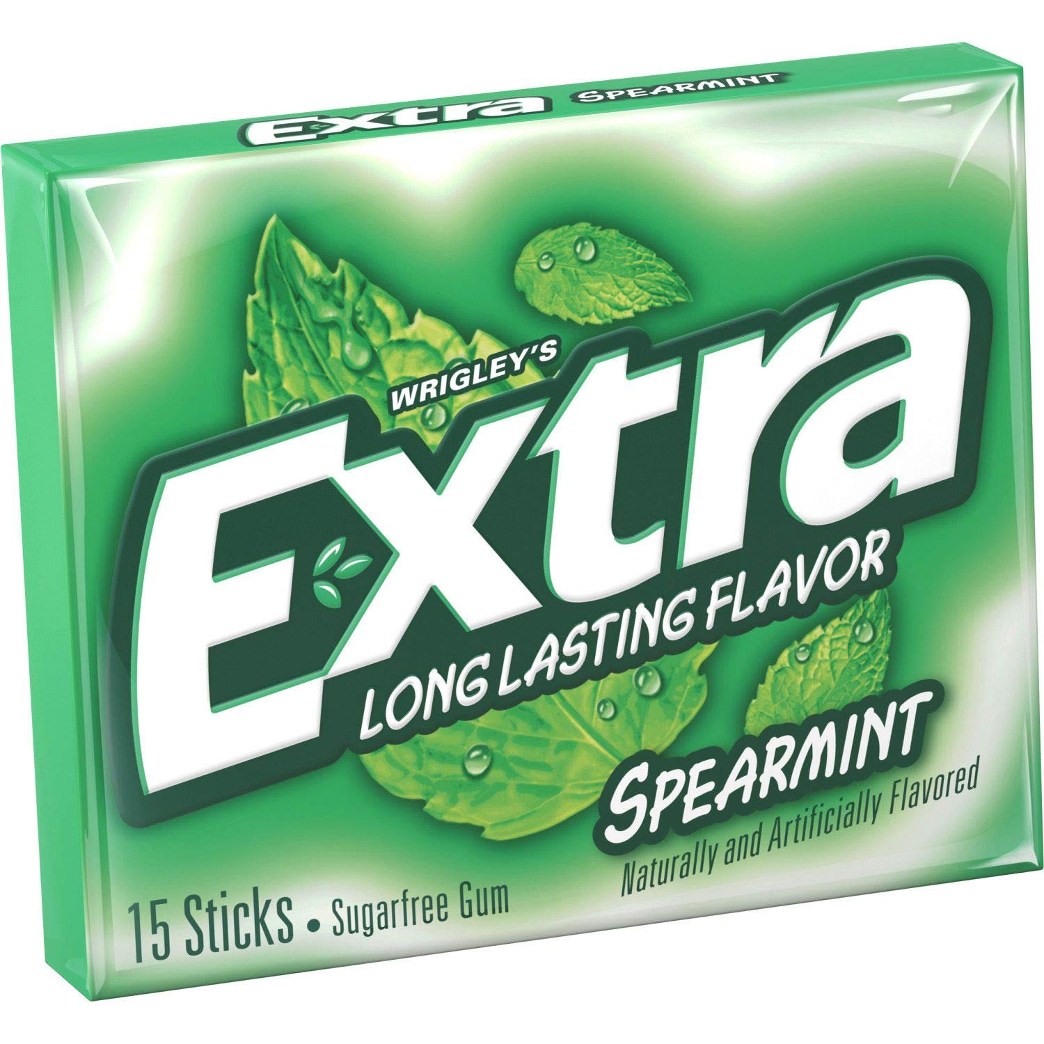Bulk Pack Extra Spearmint Chewing Gum - 180 Pieces | Fresh Breath for Work, School & Travel | Sugar-Free Long Lasting Flavor