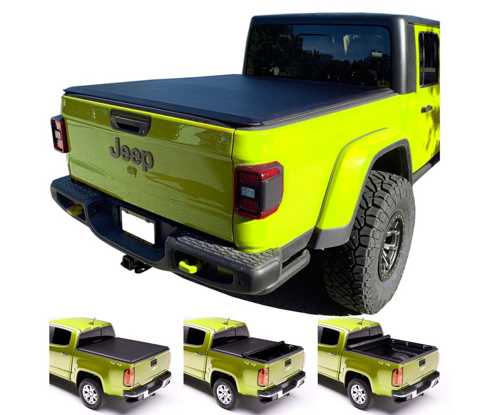 ORYX Soft Roll Up Tonneau Cover for 2019-2021 Jeep Gladiator (JT) | Waterproof Truck Bed Cover | Easy Installation & Secure Protection | Perfect for Camping, Hauling & Outdoor Adventures