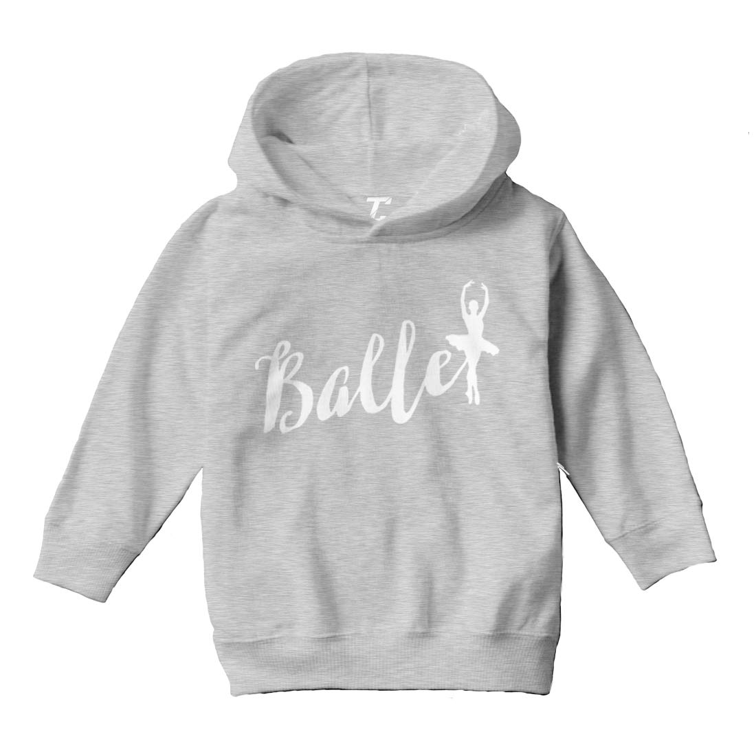 Ballet Dancing Silhouette Fleece Hoodie for Toddlers & Kids - Cozy Dancewear for Ballet Class & Winter Play