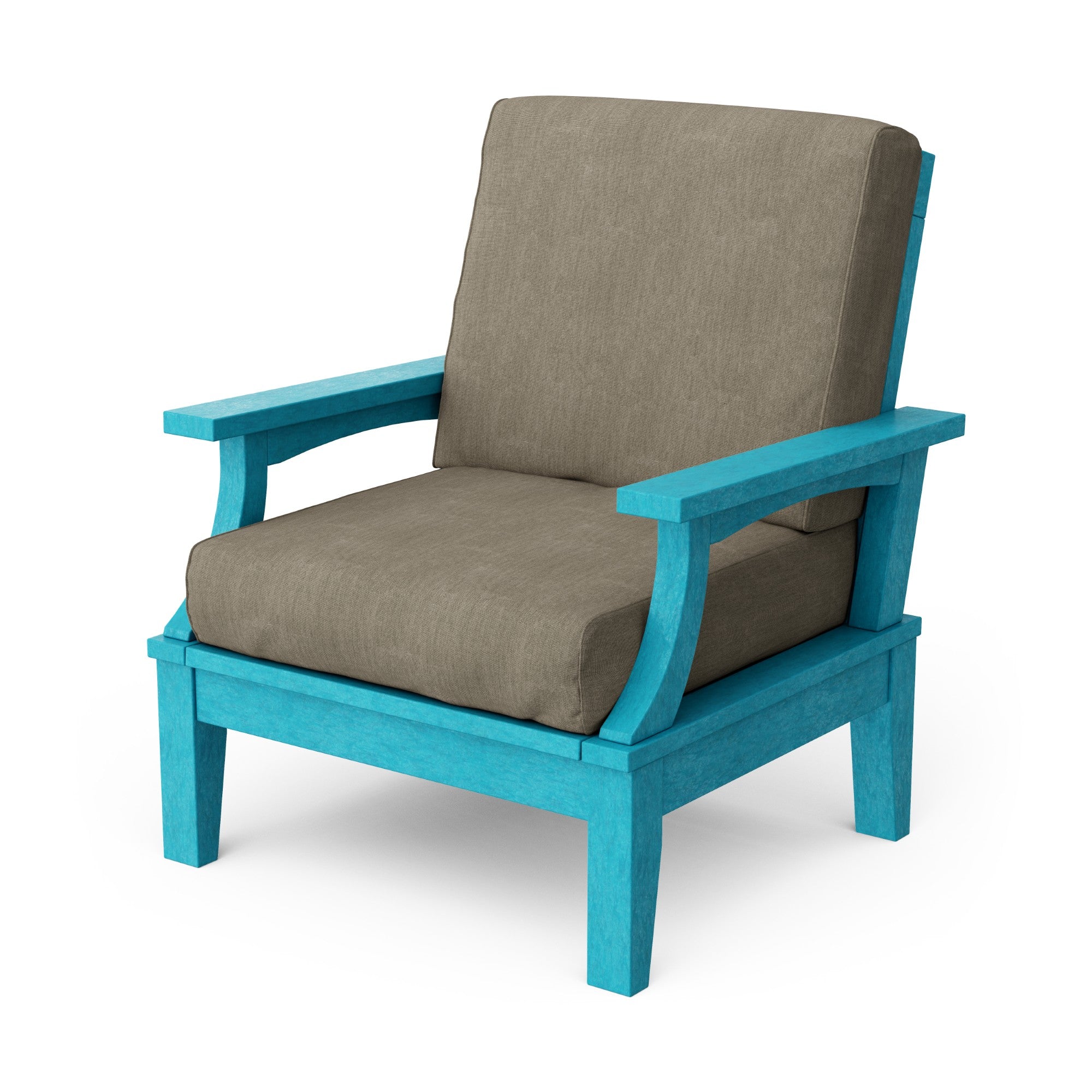 Heritage Deep Seating Patio Chair with Weather-Resistant Cushions - Outdoor Lounge Furniture for Garden, Poolside & Backyard Relaxation
