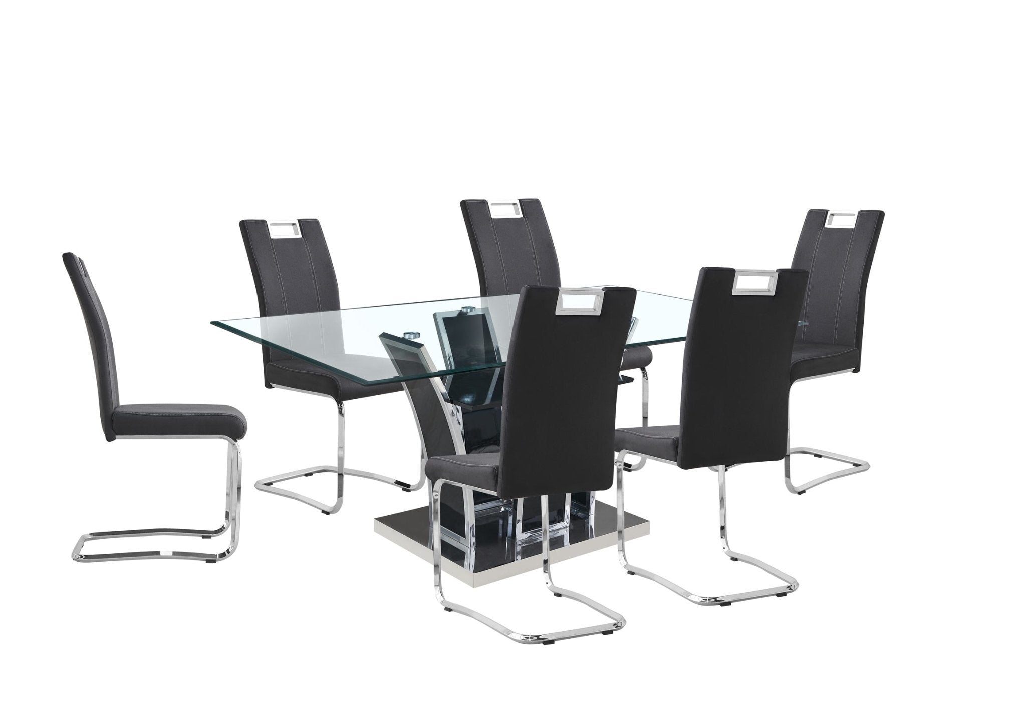 Betmar 7-Piece Dining Table Set with Chairs - Modern Kitchen & Dining Room Furniture for Family Meals & Entertaining Guests