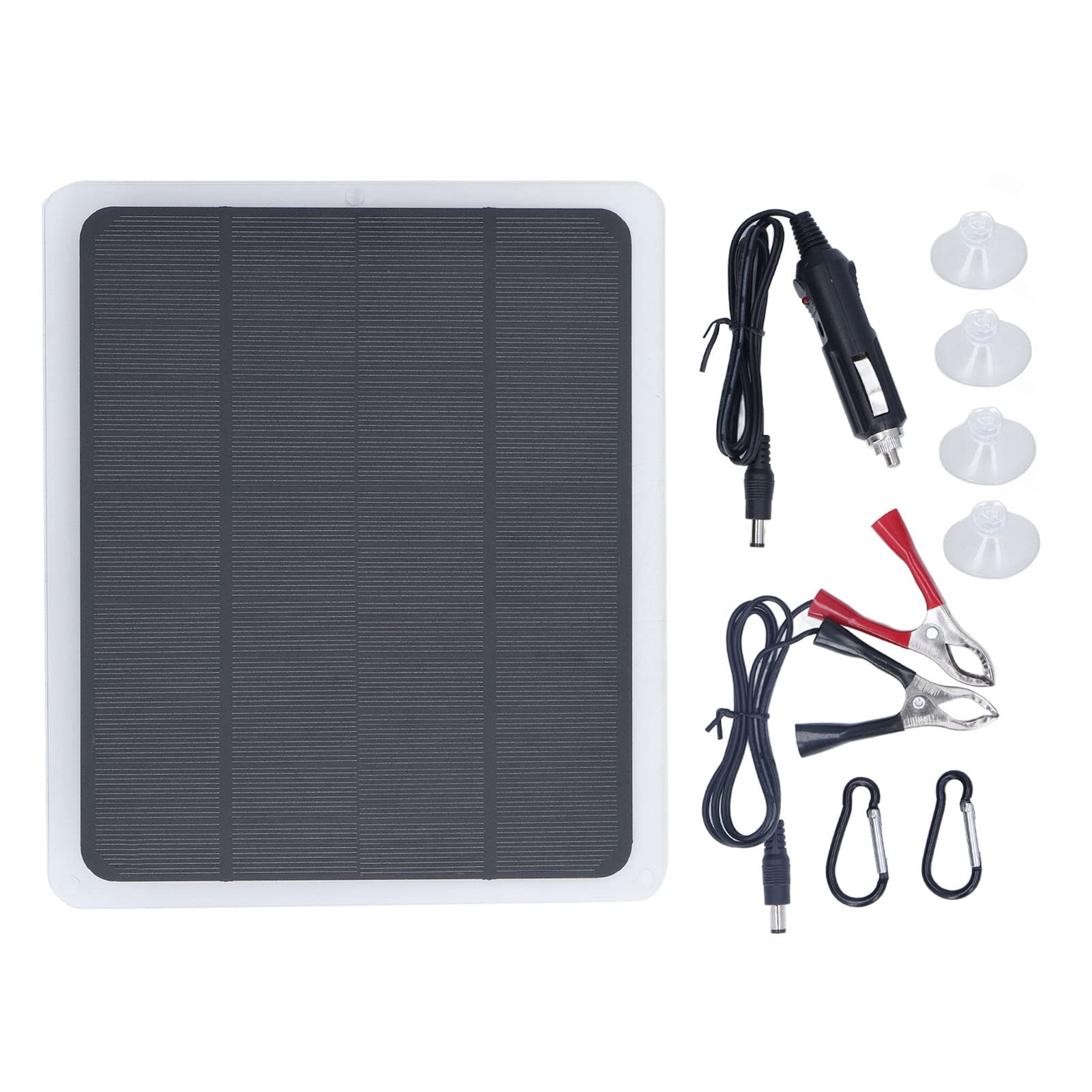 20W 12V Waterproof Solar Panel Kit with USB Port - High Efficiency Portable Solar Charger for Car Battery, Phones, Boats, Motorcycles - Perfect for Outdoor Camping, RV Trips & Emergency Power Backup