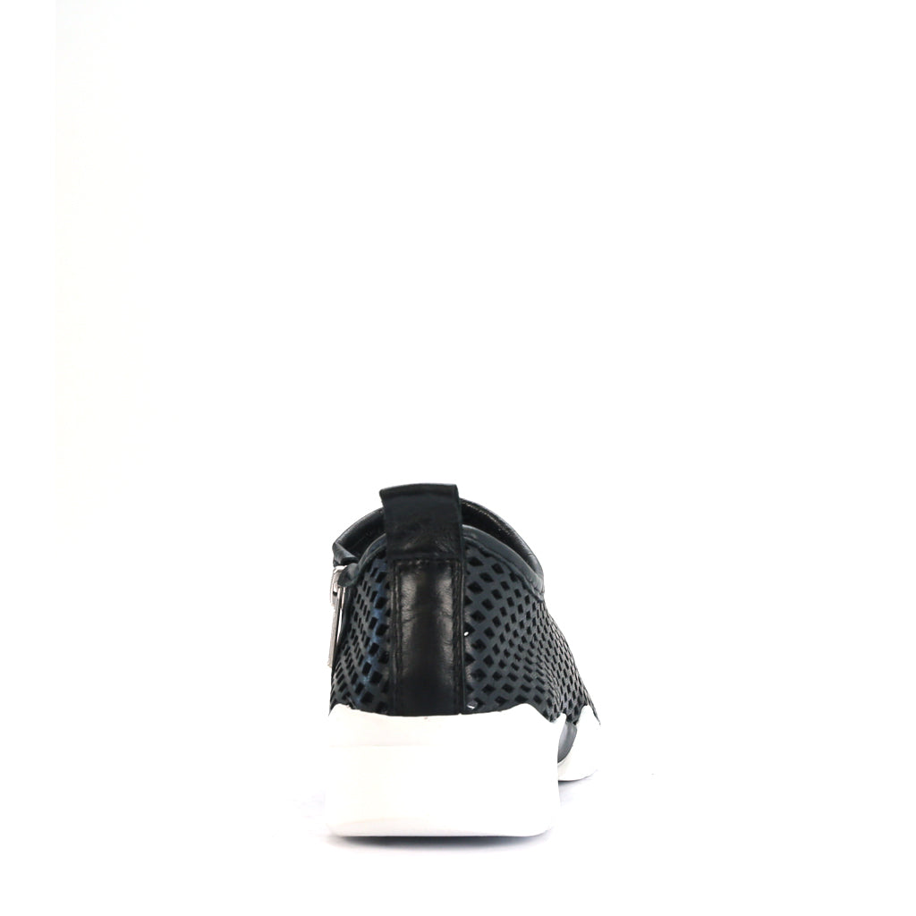 Xani Perforated Leather Sneakers for Men & Women - Breathable Comfortable Casual Shoes for Walking, Travel & Everyday Wear