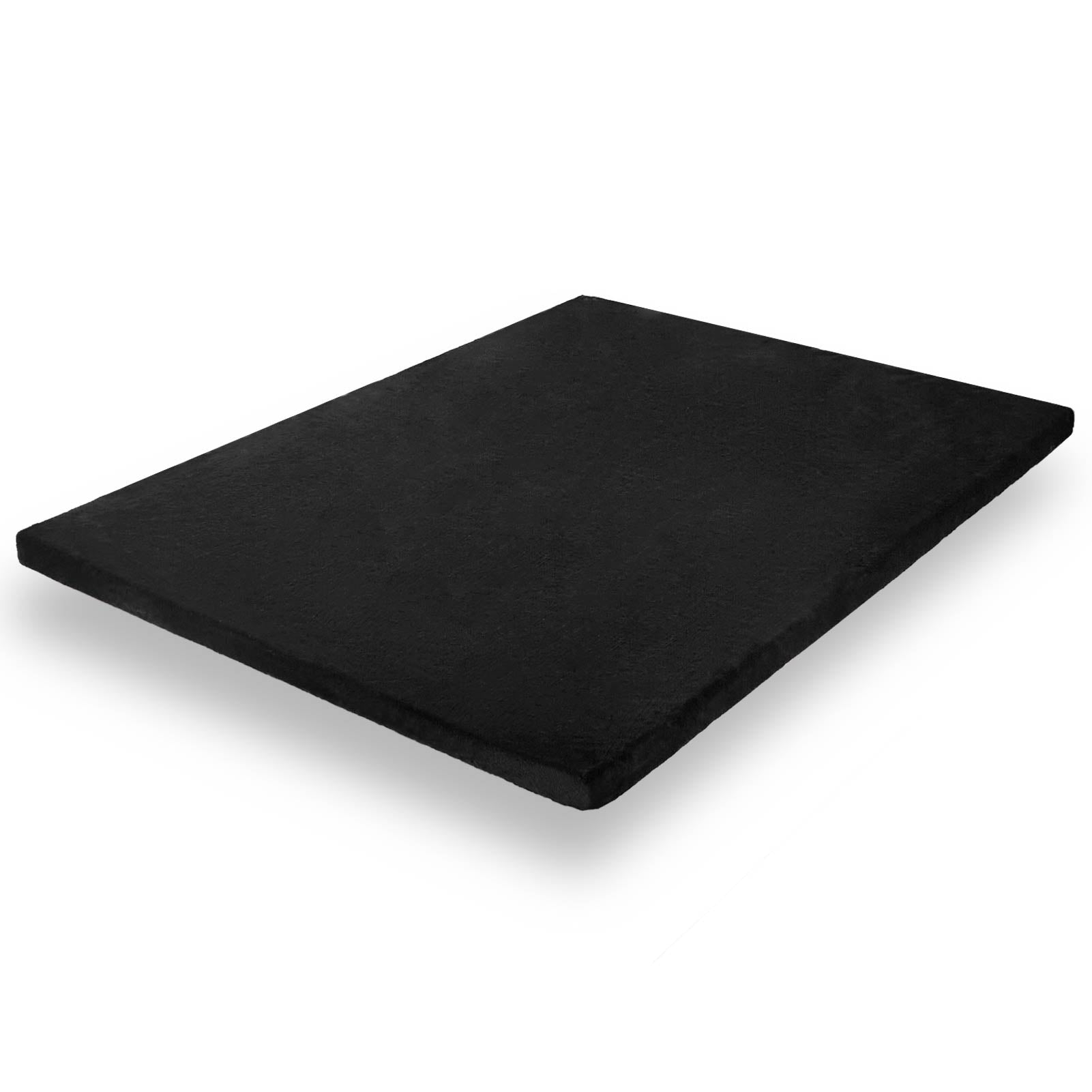 MAXYOYO Faux Fur Removable Futon Mattress - Ultra Soft Fluffy Couch Bed for Lounging, Napping & Sleeping - Perfect for Dorm, Living Room or Guest Bed (Black) | Cozy Home Decor & Comfortable Sofa Bed Alternative