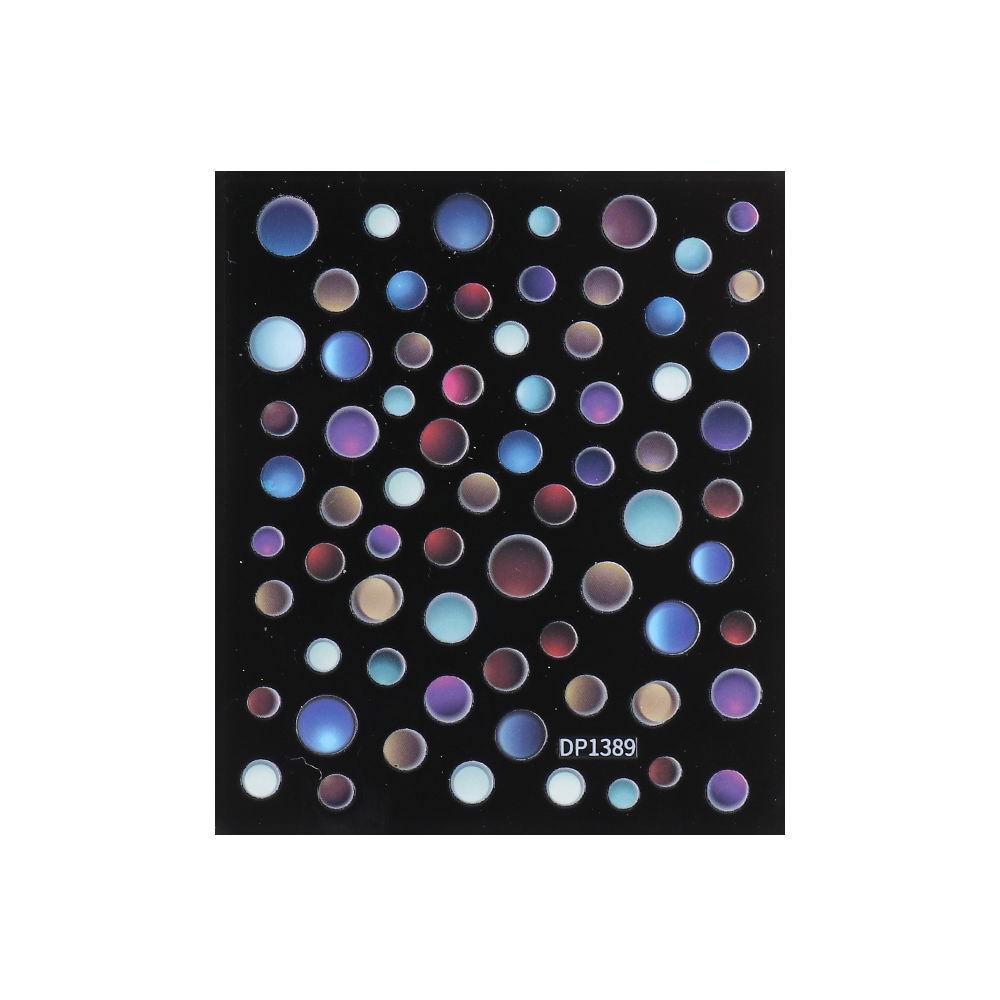 Vibrant Multicolor Nail Art Stickers - Self-Adhesive Nail Decals for DIY Manicure, Perfect for Parties, Weddings & Everyday Fashion