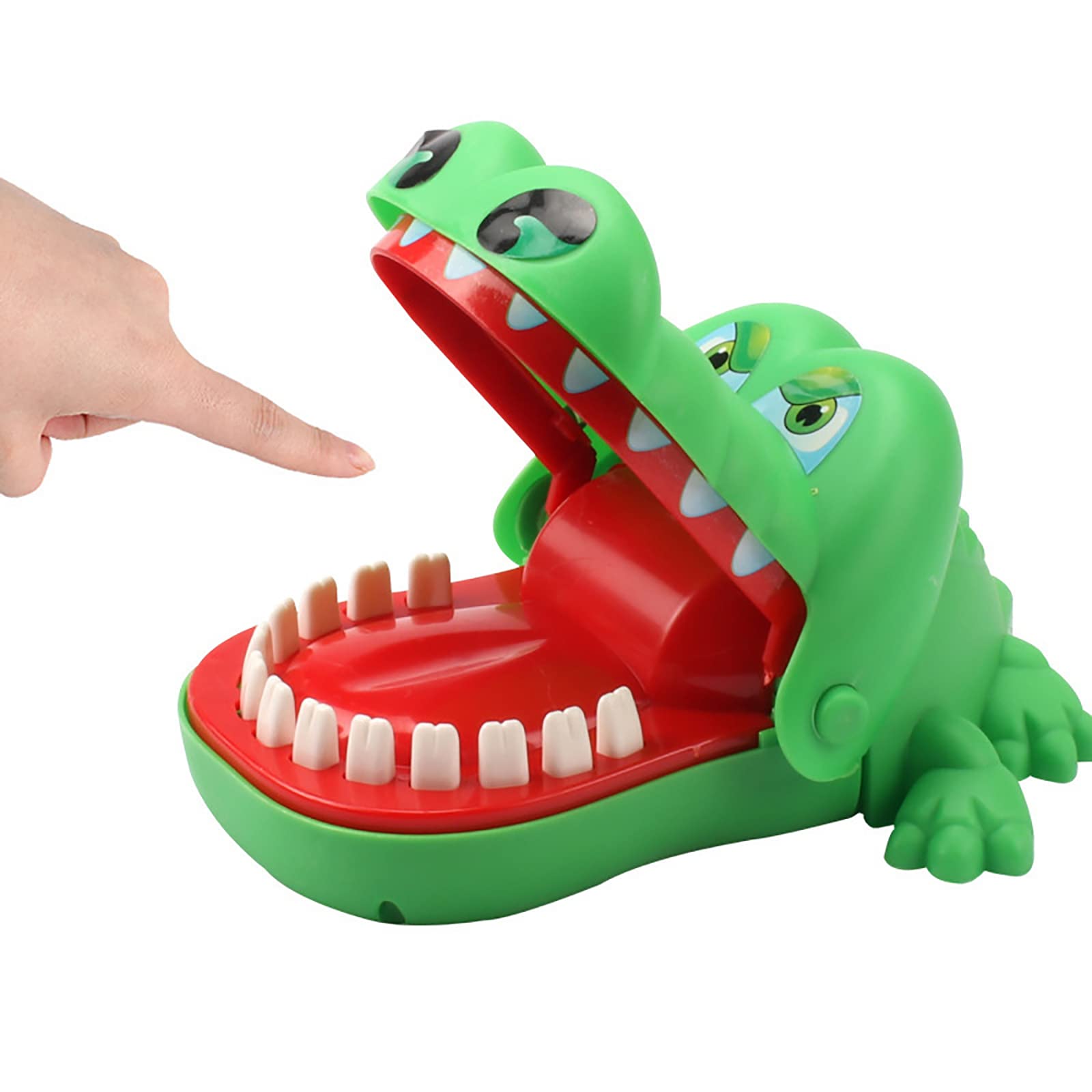 Kekafu Crocodile Teeth Biting Game for Kids - Fun Alligator Dentist Toy, Interactive Tabletop Party Game for Children - Great for Birthday Parties, Family Gatherings & Classroom Activities (Green)