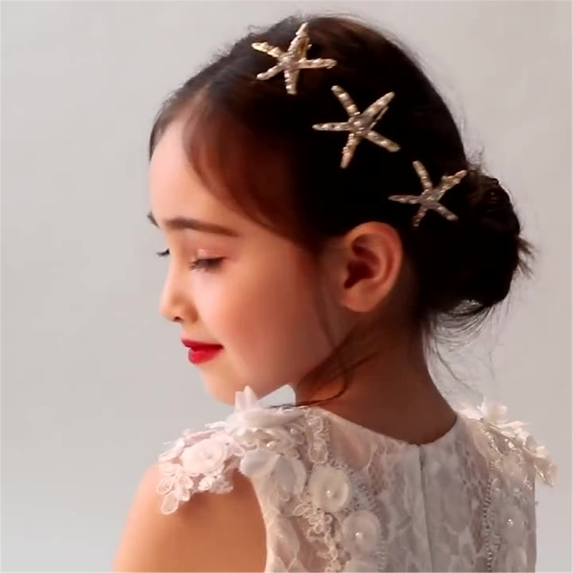Pearl Starfish Hair Clip for Women & Girls - Elegant Mermaid Accessories for Beach & Party