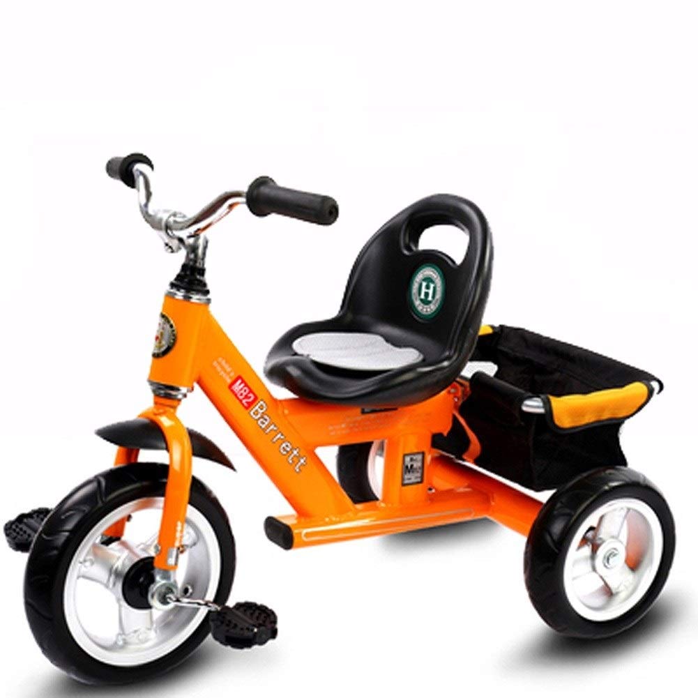 Multifunctional Baby Walker & Tricycle with Foot Pedal - Portable Indoor/Outdoor Kids Bike Stroller for Toddlers (Orange) - Perfect for Park Rides, Backyard Play & Learning to Walk