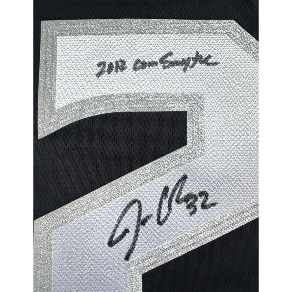Jonathan Quick Autographed LA Kings 2012 Stanley Cup Jersey with Conn Smythe Inscription - IGM Certified COA - Perfect for Hockey Collectors & Kings Fans Display