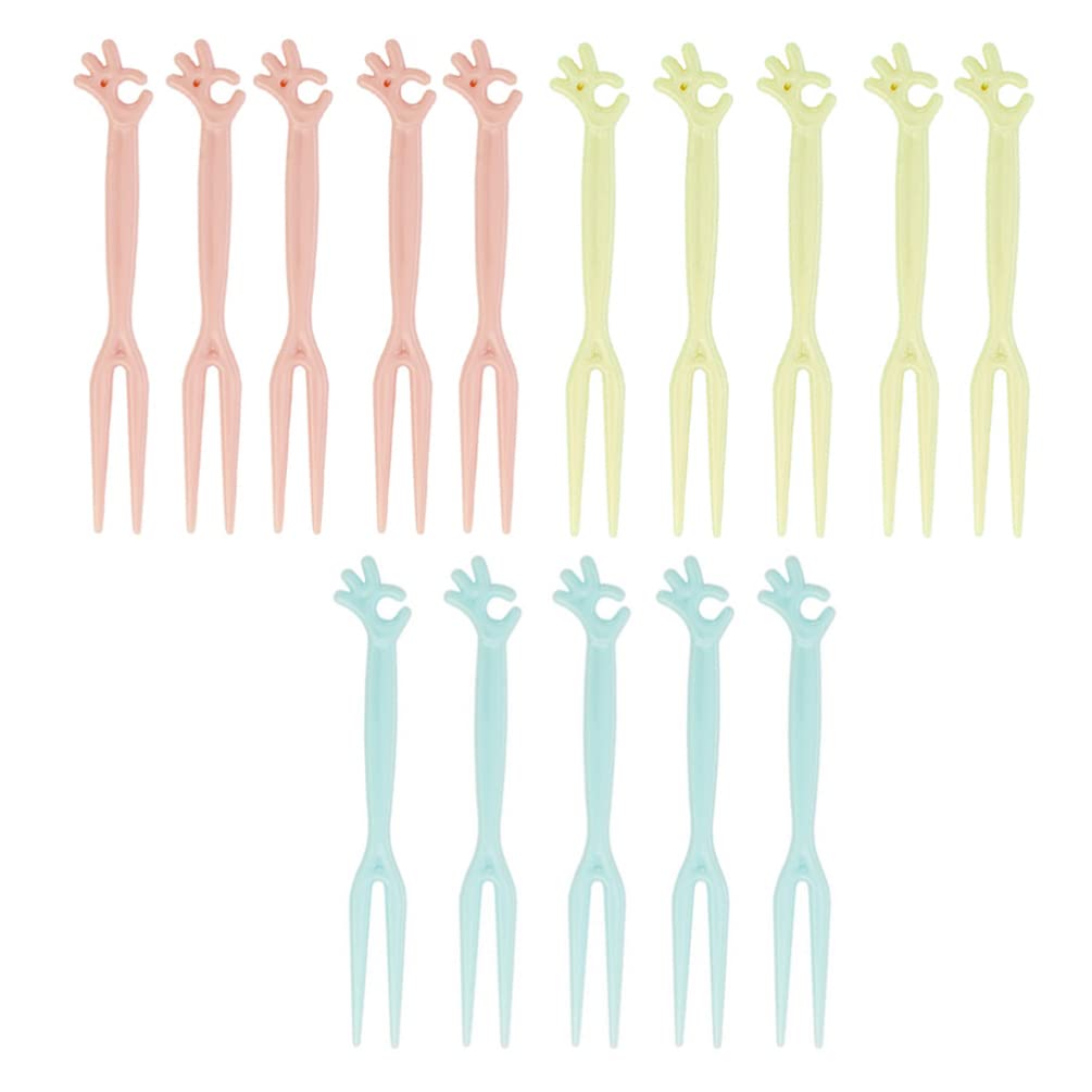 Hemoton 150-Piece Appetizer Forks Set - Disposable PP Plastic Fruit Picks, Cupcake Toppers & Buffet Decorations | Perfect for Parties, Weddings, Desserts & Fruit Platters