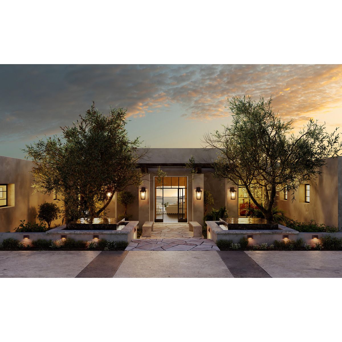 Energy-Efficient LED Wall & Step Light with Photocell Sensor - Indoor/Outdoor Lighting for Patio, Garden, Stairs & Walkways