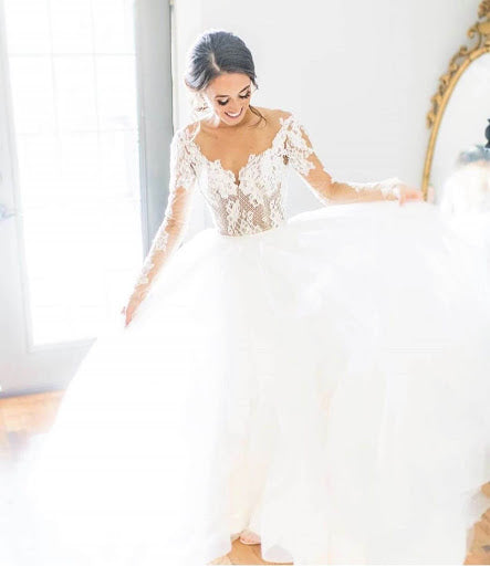 Hayley Paige Pippa 1652 Sample Wedding Gown - Elegant A-Line Bridal Dress for Prom, Formal Events & Special Occasions
