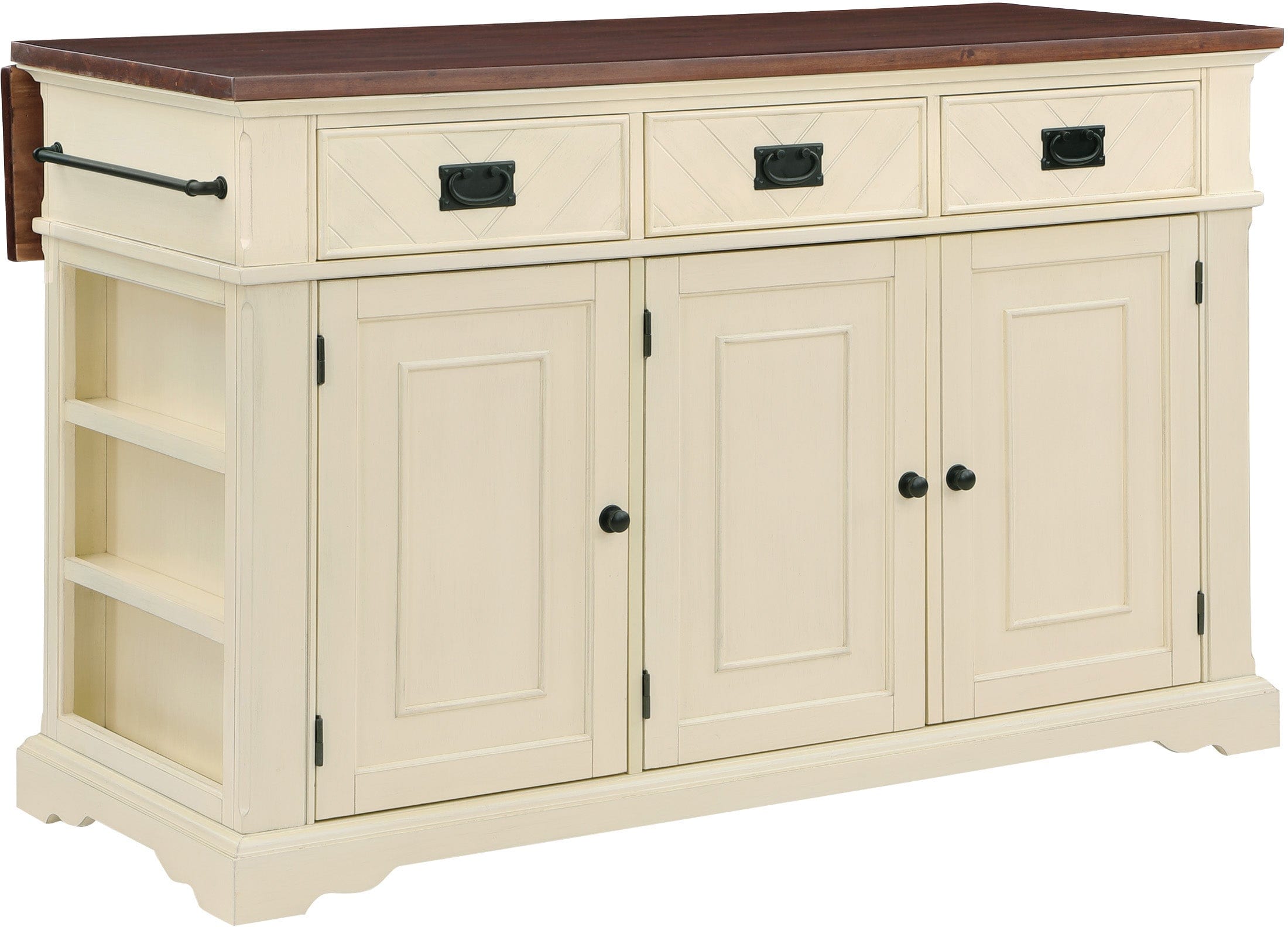 Office Star Palisade Kitchen Island with Storage - 36