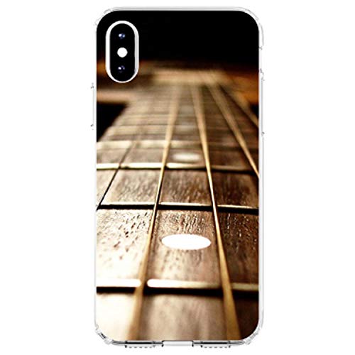 Guitar Strings Neck On Clear Case