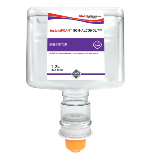 InstantFOAM Pure Alcohol-Free Hand Sanitizer (1.2L/3 Pack) - Gentle Skin Protection for Schools, Offices & Travel