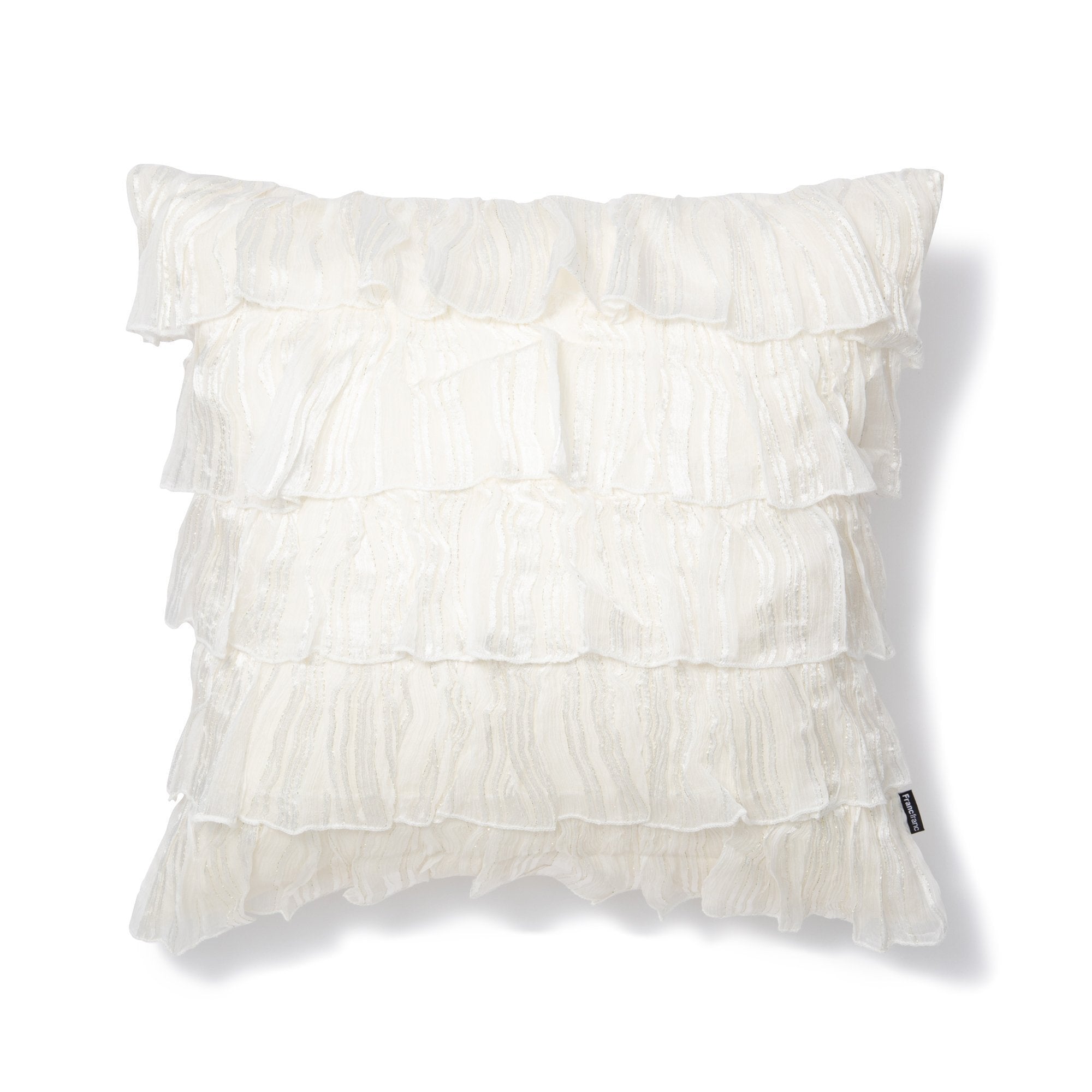 Elegant Frill Cushion Cover - Soft Decorative Pillow Case for Sofa, Bed & Home Decor - Perfect for Living Room, Bedroom & Nursery