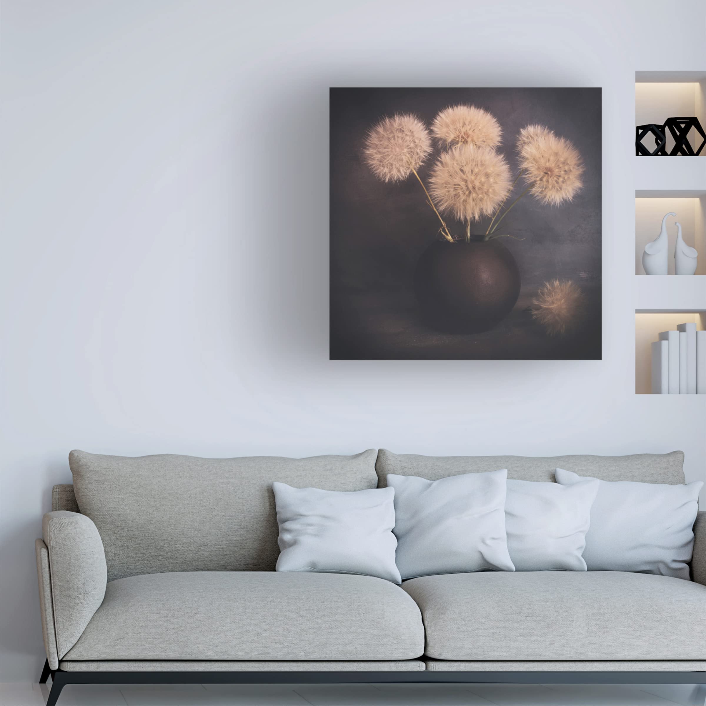 Trademark Fine Art 'Calm 2' Canvas Wall Art Print by Cicek K?ral - Modern Abstract Painting for Living Room, Bedroom & Office Decor