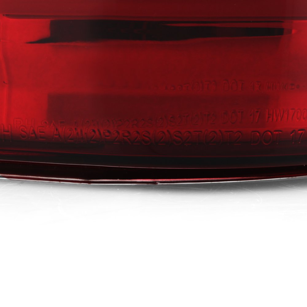AKKON Full LED Tube Tail Lights for 2017-2019 Ford F250 F350 Super Duty - Chrome Housing with Red Clear Lens - Enhanced Visibility & Style for Night Driving & Off-Road Adventures
