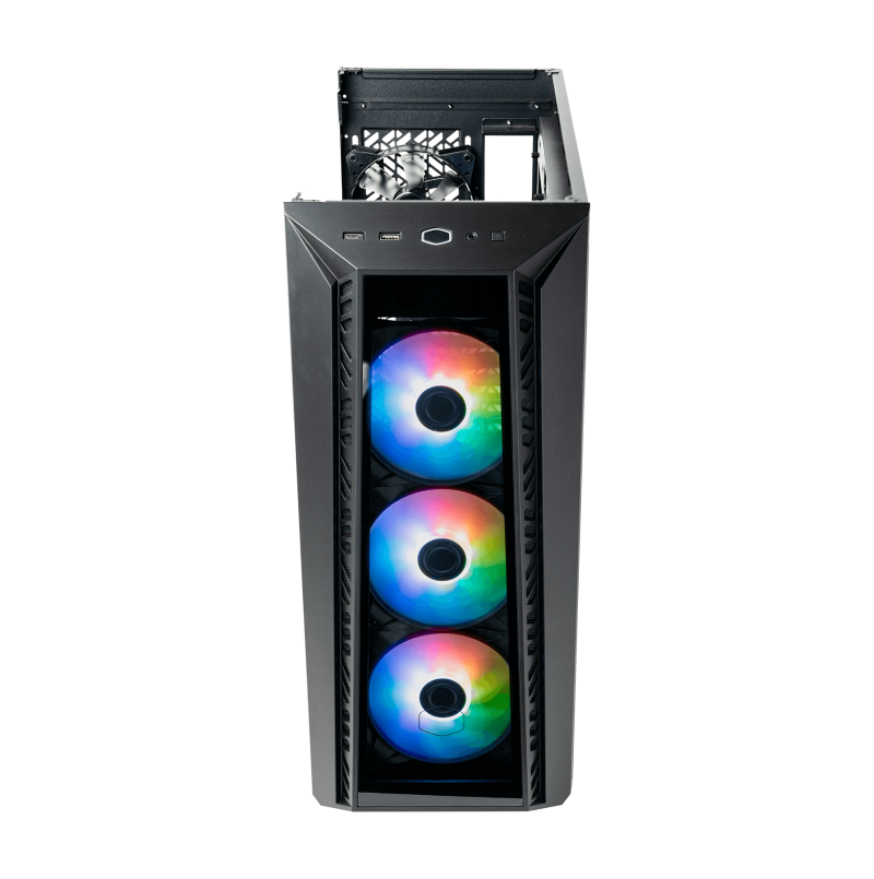 Cooler Master MB520 KGNN-S01 CM MasterBox 520 ARGB Mid-Tower ATX PC Case with Tempered Glass Side Panel - High Airflow Gaming PC Build for Streaming & Workstation Use