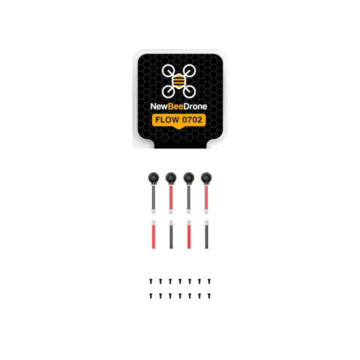 NewBeeDrone Flow 0702 29000KV 1S Dual Ball Bearing Whoop Motor - 4 Pack for Tiny Whoop FPV Racing Drones and Micro Quadcopters