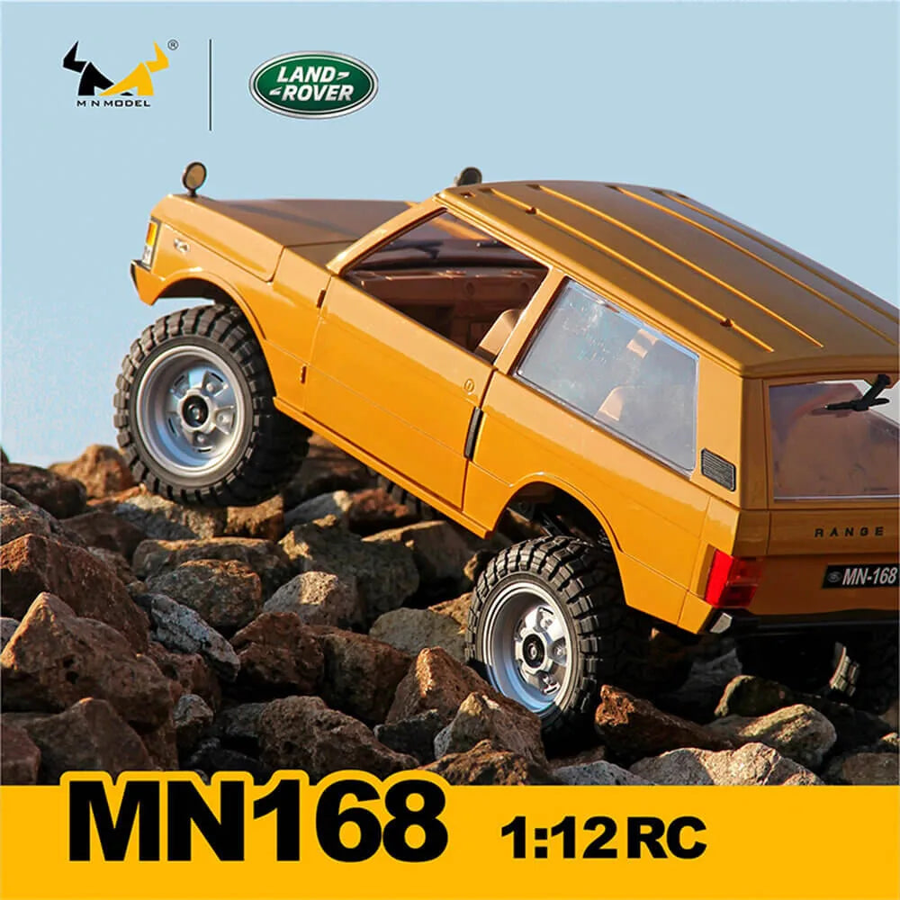 MNRC MN168 1/12 Scale 2.4Ghz 4WD Remote Control Car RTR with LED Lights - Off-Road Climbing Truck for Land Rover - Perfect for Outdoor Adventure, Backyard Racing & RC Car Enthusiasts