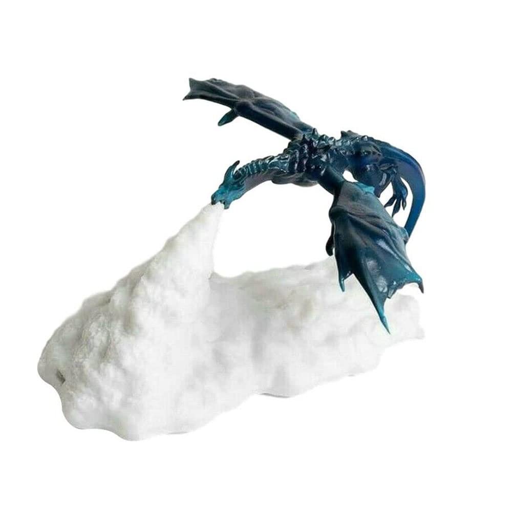 3D Printed Volcano Dragon Lamp - Fire-Breathing Dragon Night Light with Hidden Switch - 2 Styles for Kids Room Decor, Birthday Gifts & Gaming Desk Accessories - Perfect for Bedtime Stories, D&D Gaming Nights and Fantasy Themed Decorations