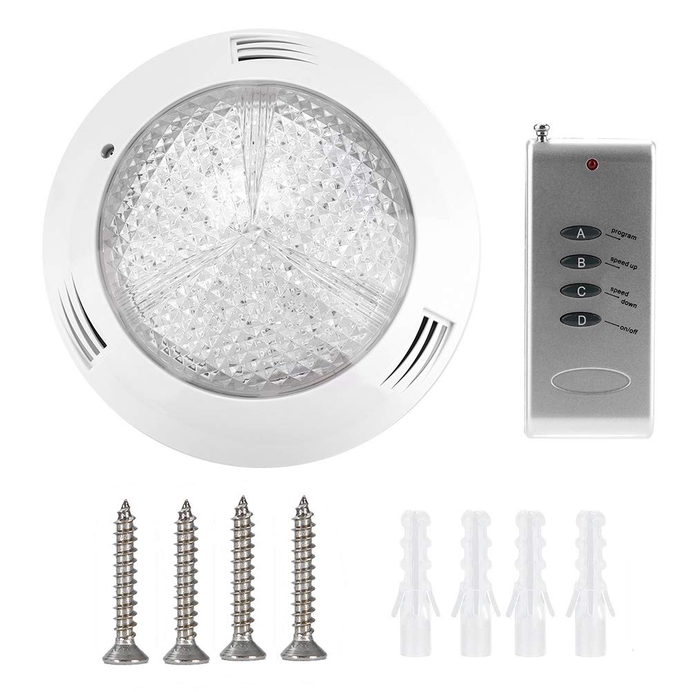 35W RGB LED Underwater Pool Light - 360 LEDs, 12V AC, Waterproof, Remote Control for Outdoor Swimming Pools, Ponds & Fountains | Multi-Color Lighting for Backyard, Garden & Landscape Decoration