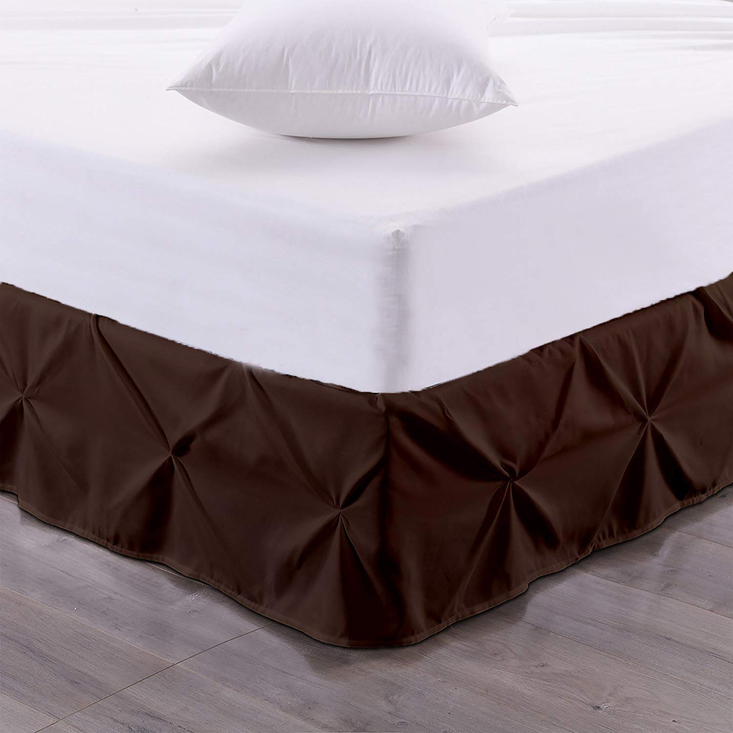 Pinch Pleated Split Corner Bed Skirts - 15