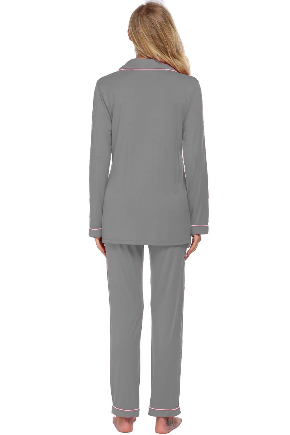 Women's Soft Long Sleeve Pajama Set - Button Down Sleepwear & Lounge Pjs for Cozy Nights at Home | Perfect for Winter, Sleepovers and Relaxing Evenings