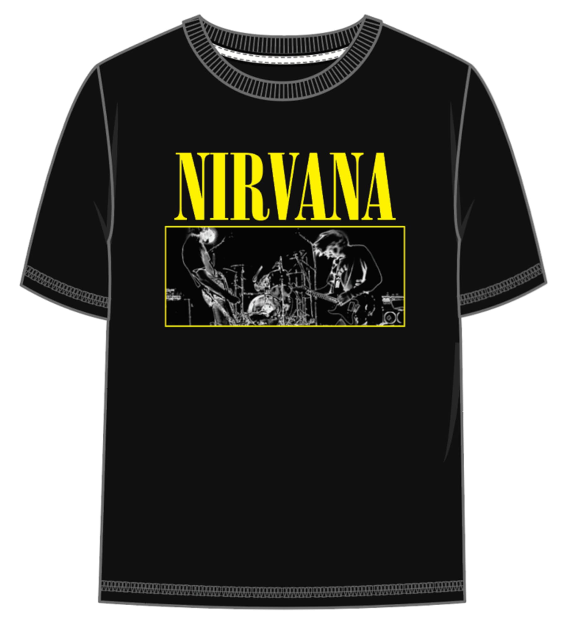 Old School Rock Music Graphic T-Shirt for Boys - Vintage Band Tee Short Sleeve Cotton Shirt (Black/White) - Perfect for Concerts, School & Casual Wear