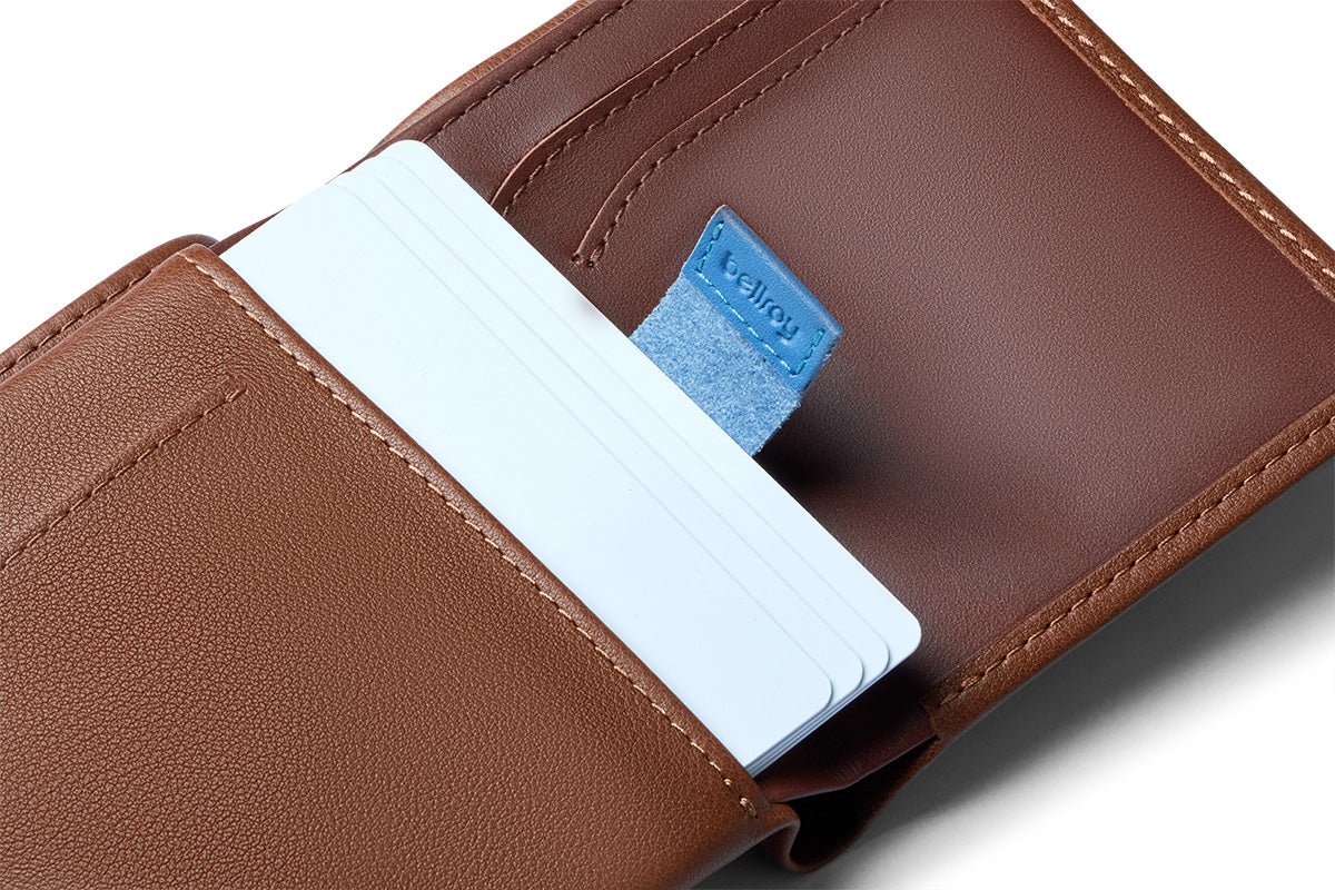BELLROY Note Sleeve Wallet - Premium Slim Leather Wallet for Men & Women | RFID Blocking | HAZELNUT Brown | Perfect for Everyday Carry, Travel & Minimalist Lifestyle