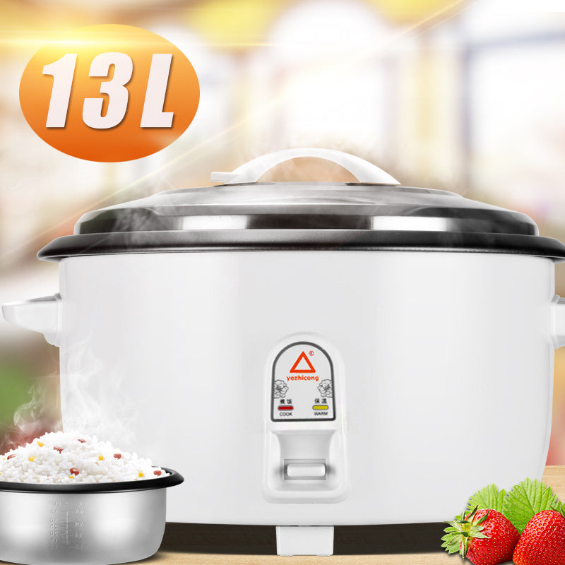 13L Commercial Rice Cooker for Restaurant & Hotel - Non-Stick, Automatic, Insulated - Perfect for Bulk Cooking, Buffets, and Catering Services