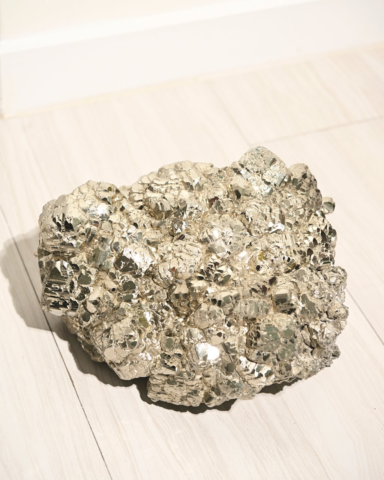 44lb Natural Pyrite Cluster - Large Raw Pyrite Specimen for Mineral Collectors & Home Decor | Perfect for Display, Healing Crystals & Feng Shui Decorations