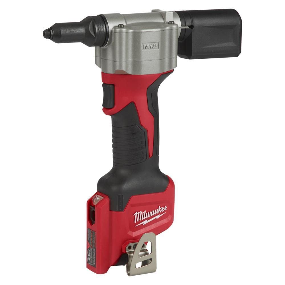 Milwaukee M12BPRT-201X Pop Rivet Tool Kit - Cordless Rivet Gun with Battery & Charger - Perfect for Metalworking, Automotive Repairs & DIY Projects