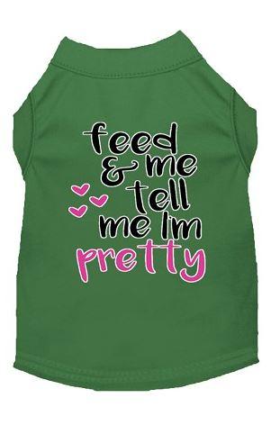 Feed Me and Tell Me I Am Pretty Shirt - Funny Sarcastic Graphic Tee for Women - Perfect for Casual Wear, Girls Night Out & Gift Giving
