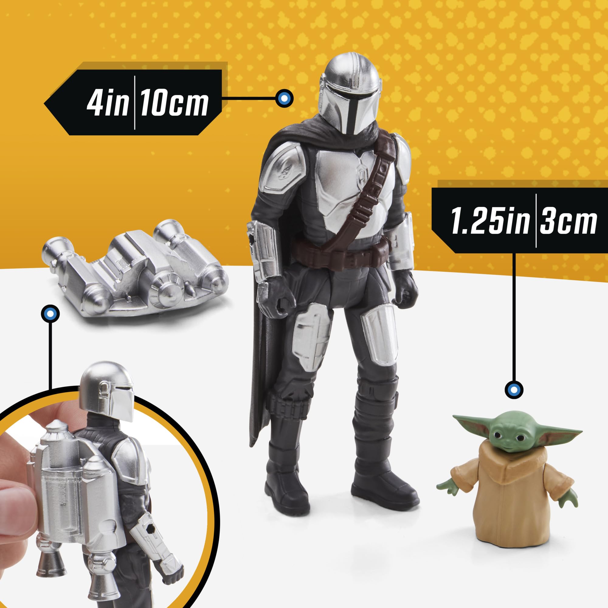 **Star Wars The Mandalorian N-1 Starfighter Toy Ship with 4-Inch Grogu & Mandalorian Action Figures – Epic Hero Series – Kids Toys for Ages 4+ – Perfect for Playtime, Collecting & Role-Playing Adventures**