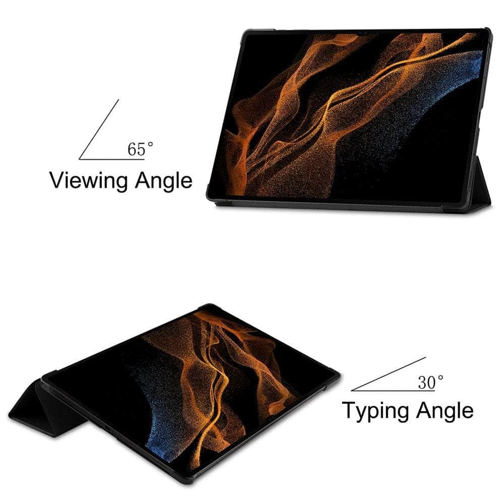 MTT 2022 Galaxy Tab S8 Plus X800 Tri-Fold Stand Case - Premium Protective Cover with Auto Sleep/Wake for Samsung Tablet - Perfect for Work, Travel & Home Entertainment