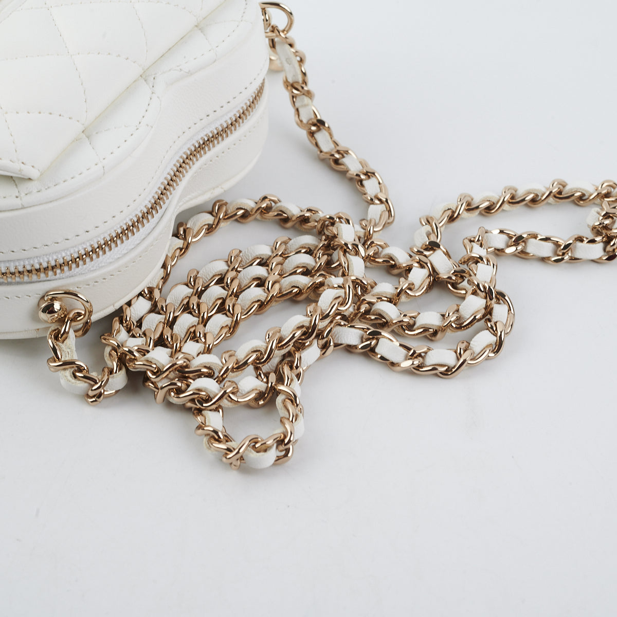 Chanel Mini Heart Bag White - Elegant & Stylish Crossbody Bag for Women | Perfect for Date Night, Parties & Special Occasions
