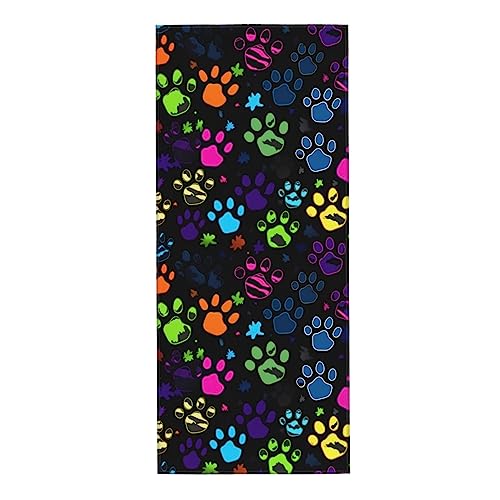 Colorful Dog Paw Print