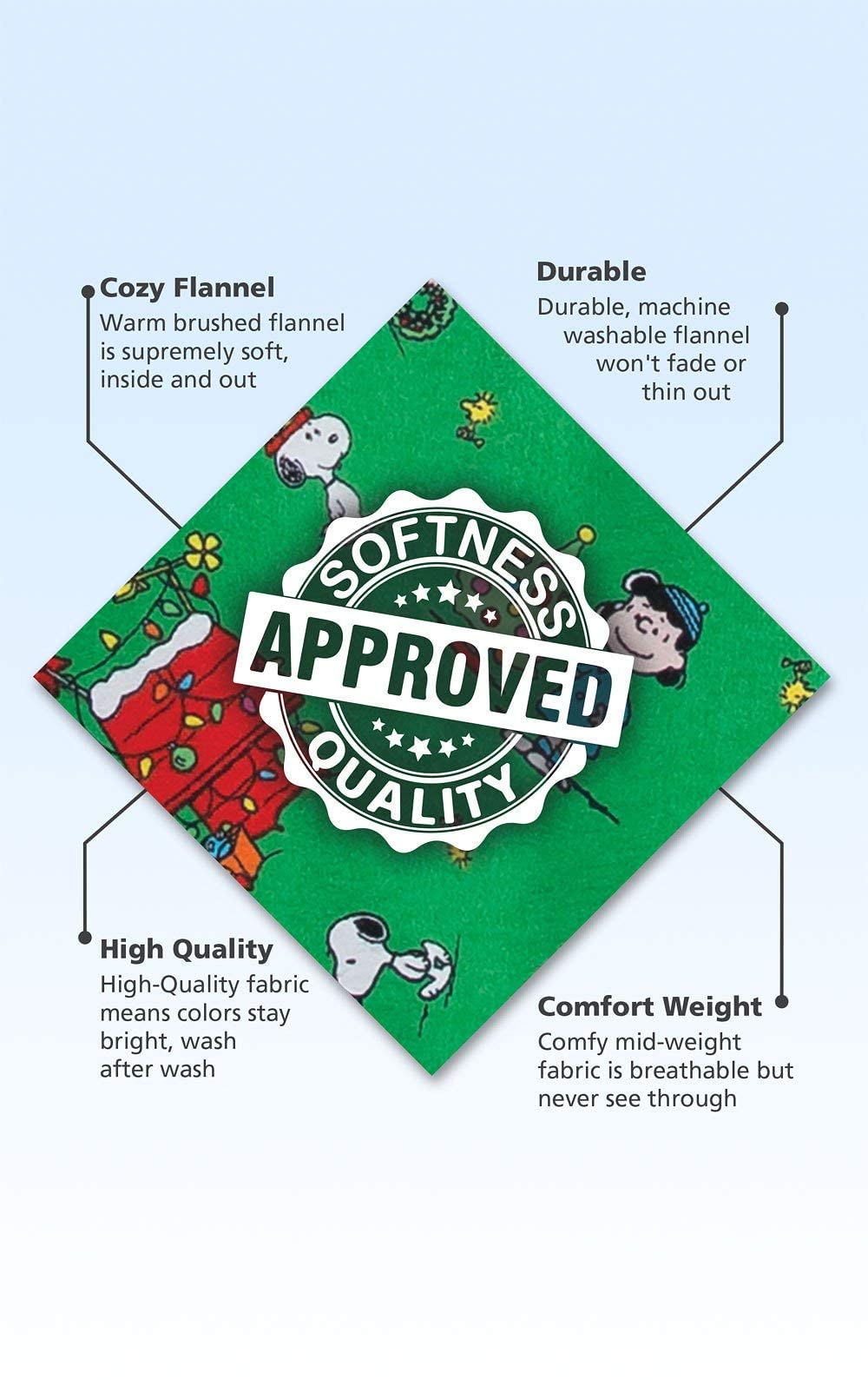 Family Christmas Pajamas Set - Matching Holiday Pajamas for Adults & Kids - Charlie Brown Themed Christmas Pajamas for Family Photos & Cozy Holiday Gatherings