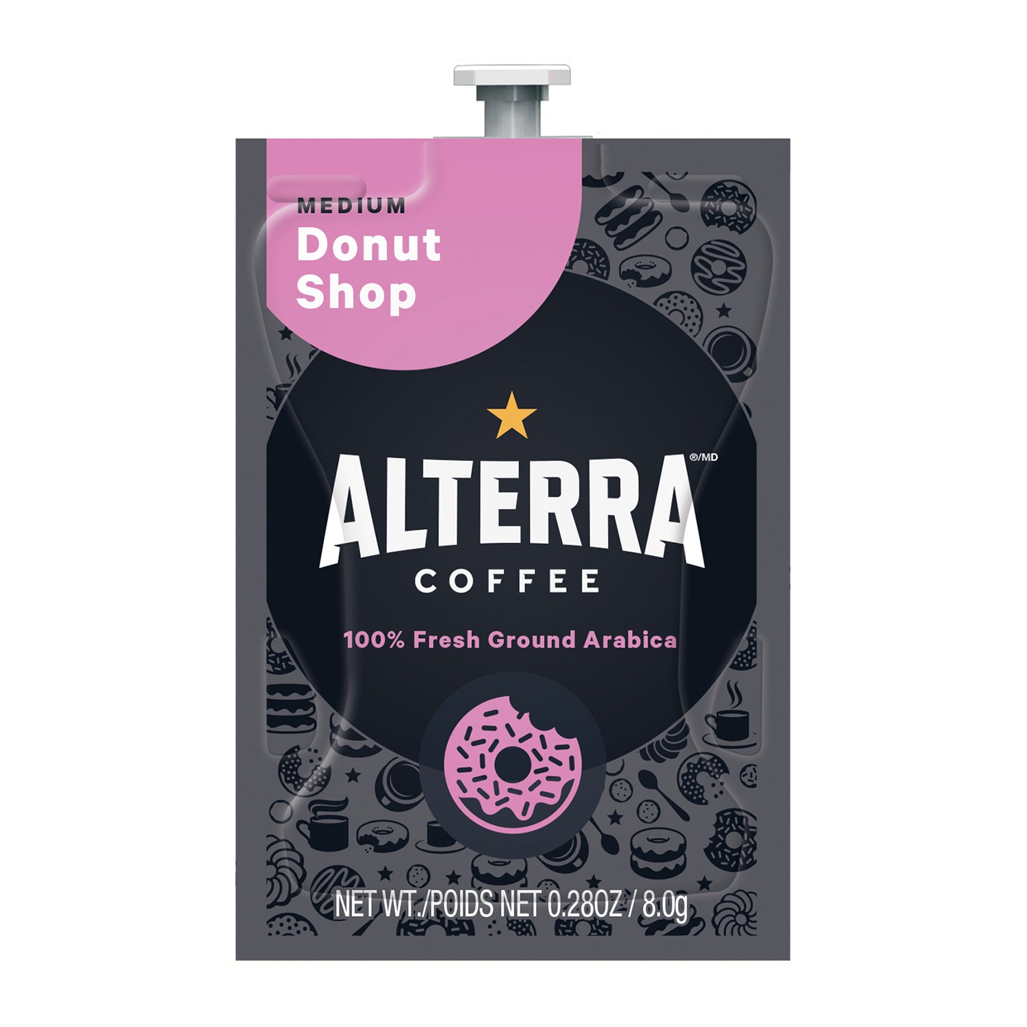 Flavia Alterra Donut Shop Coffee Freshpacks - 20 Count or 100 Case Box | Premium Single-Serve Coffee Pods for Office, Home & Breakroom Use