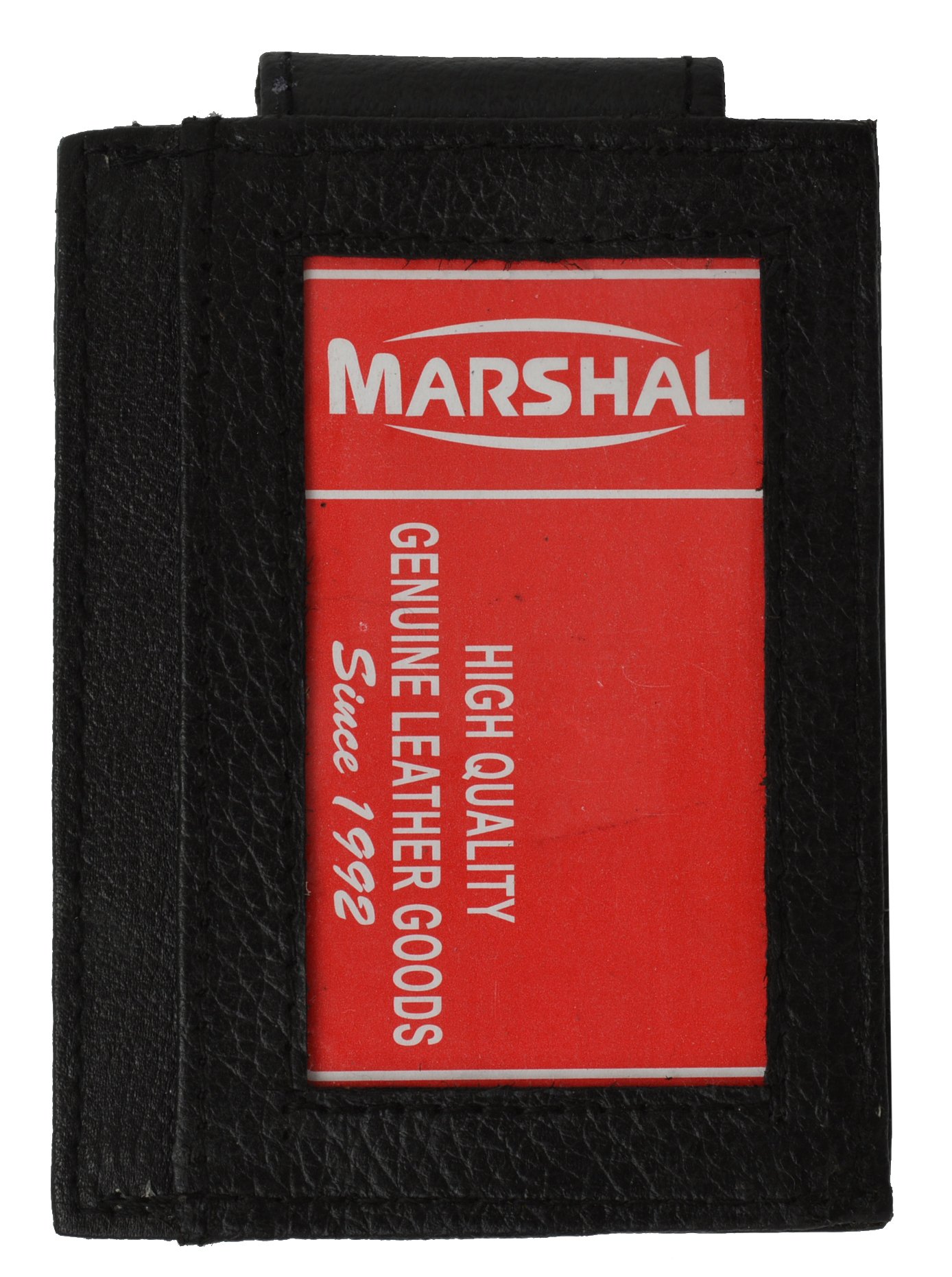 Slim Leather Wallet for Men with Money Clip & ID Holder - Front Pocket Use